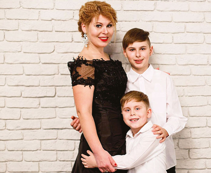 Іванна Герасимчук і її сім'я