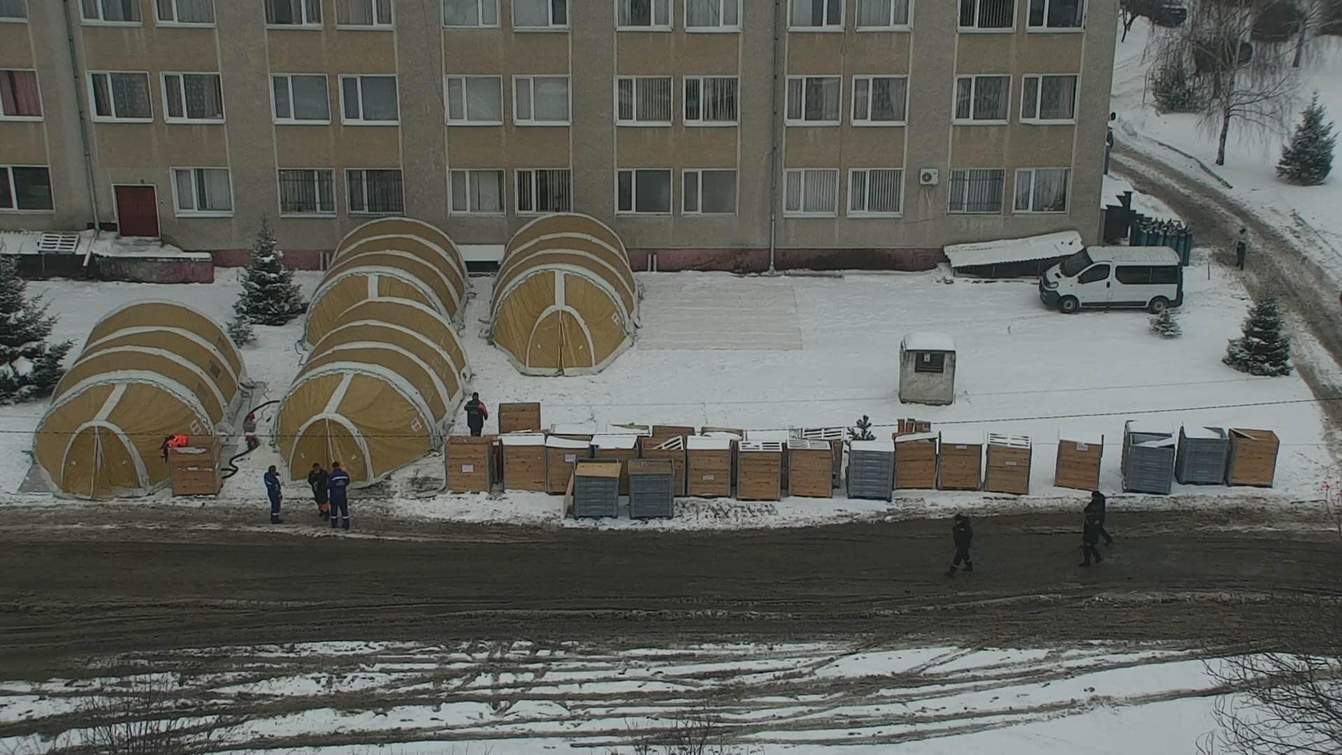 Польовий госпіталь для хворих на COVID-19 в Івано-Франківську прийняв перших хворих